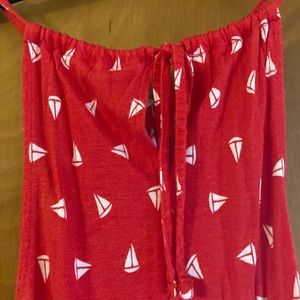 Adorable red boat dress